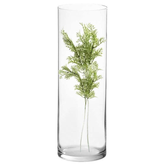 2 PCS Clear Glass Cylinder Vase D-10" H-30"