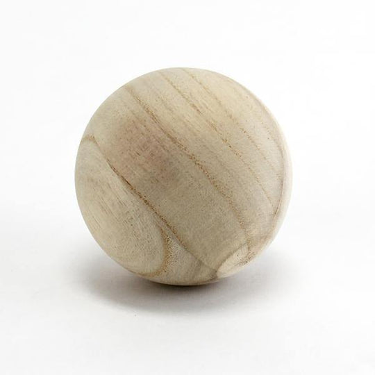 Pack of 24 PCS Natural Wooden Vase Filler Ball D-4"