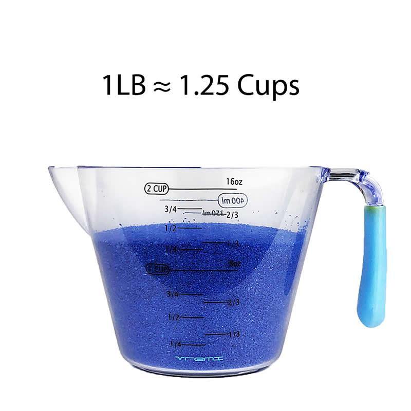 Blue Violet Glass Vase Filler Glass Sand D-2-5 mm - Pack of 40 LBS - Modern Vase and Gift