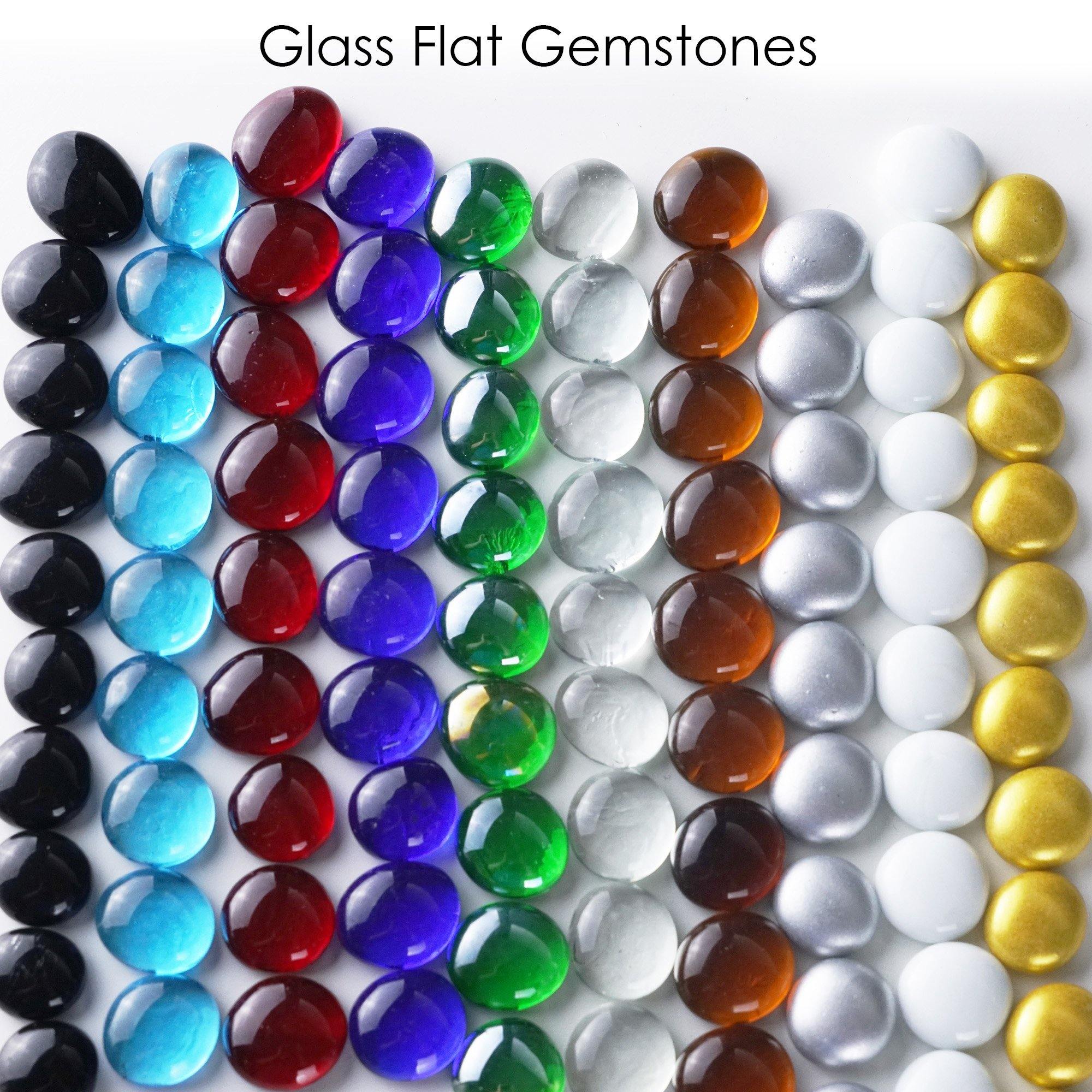 30% OFF BLACK Glass Gems, medium, 1 lb
