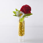Gold Glass Vase Filler Flat Gem Stone D-0.6" - Pack of 44 LBS - Modern Vase and Gift